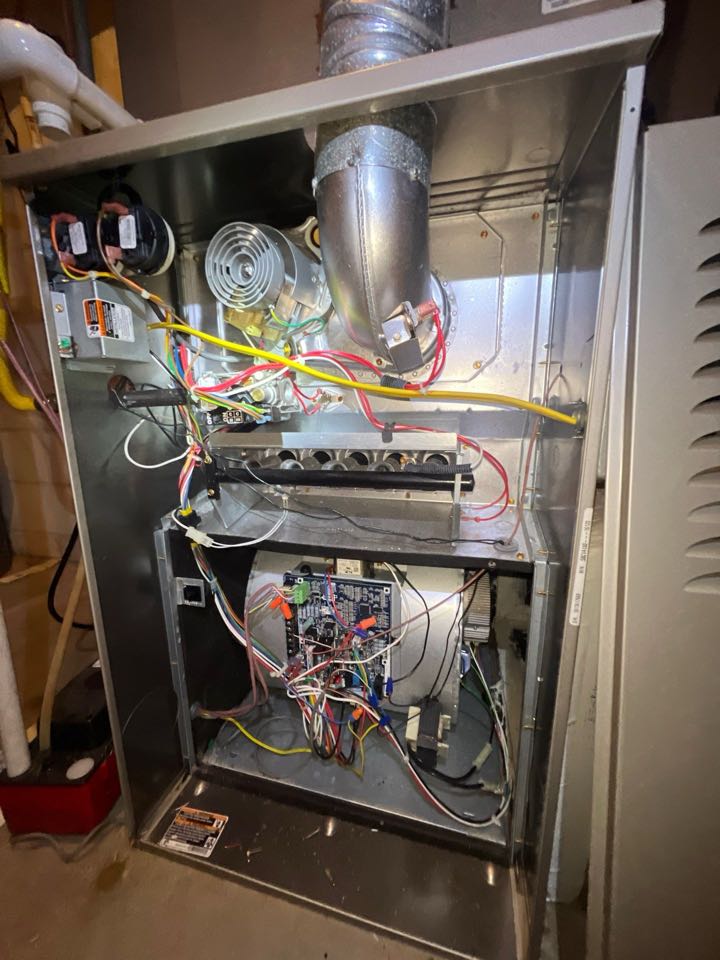 Performing maintenance on carrier infinity furnace 