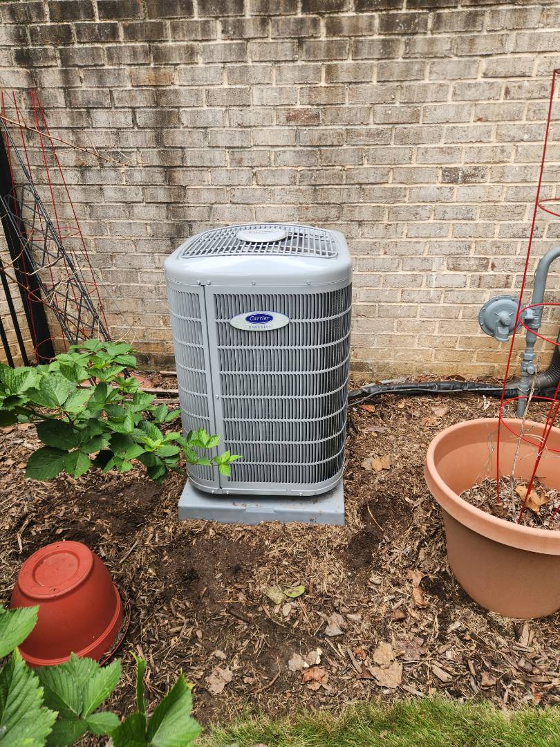 Atlanta, GA - Installed 2 new Carrier High Efficiency 2stage variable speed gas furnaces Infinity Greenspeed condensers with Carrier Infinity Mytouch WIFI Thermostats and Aprilaire media filters 