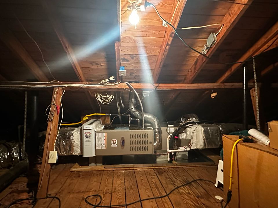 Atlanta, GA - Replaced existing mechanical system serving the upstairs. Replaced thermostat. Installed Aprilaire filter rack. Set gas pressures and charged air conditioner. System is working as needed. Thank you for choosing Bartlett Heating and Cooling. 