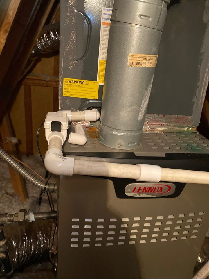 New water safeties installed on attic systems to prevent water damage.