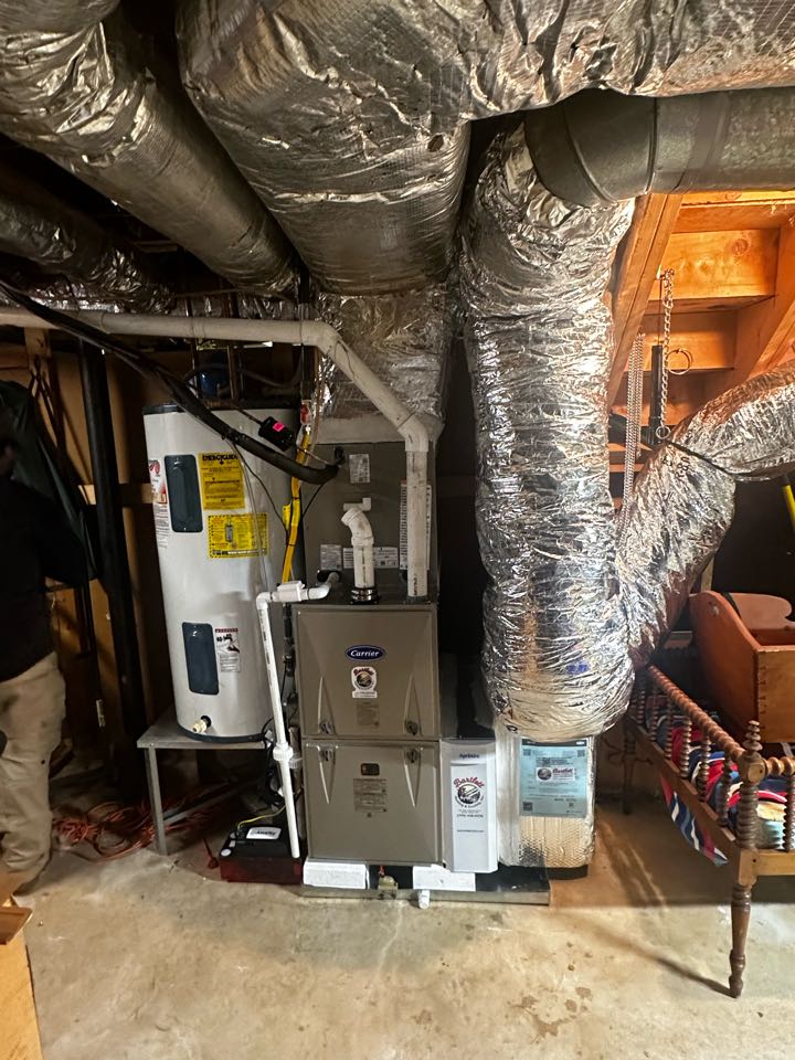 Smyrna, GA - Replaced existing mechanical system. Installed new Aprilaire filter rack. Installed 8 inch return. Set gas pressures and charged air conditioner. System is working as needed. Thank you for choosing Bartlett Heating and Cooling. 