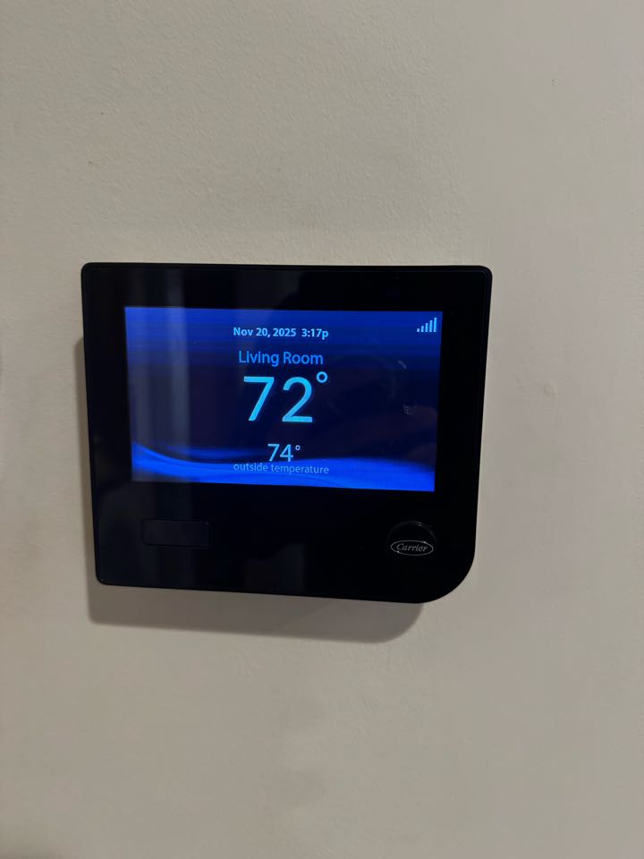 Serviced hvac system