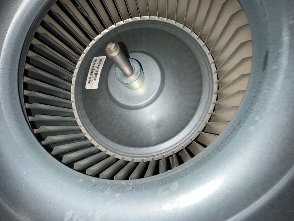 Inspecting blower wheel