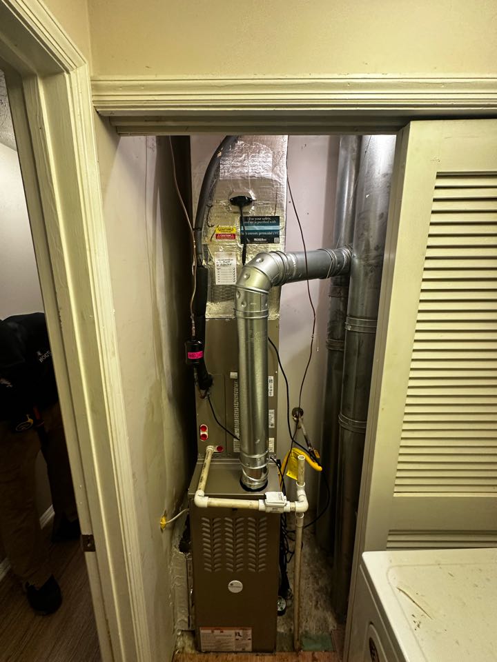 Replaced existing mechanical system. Installed UV light. Sealed duct connections. Replaced all single wall flue pipe. Tested system in heat and cool. System is working as needed. Thank you for choosing Bartlett Heating and Cooling. 