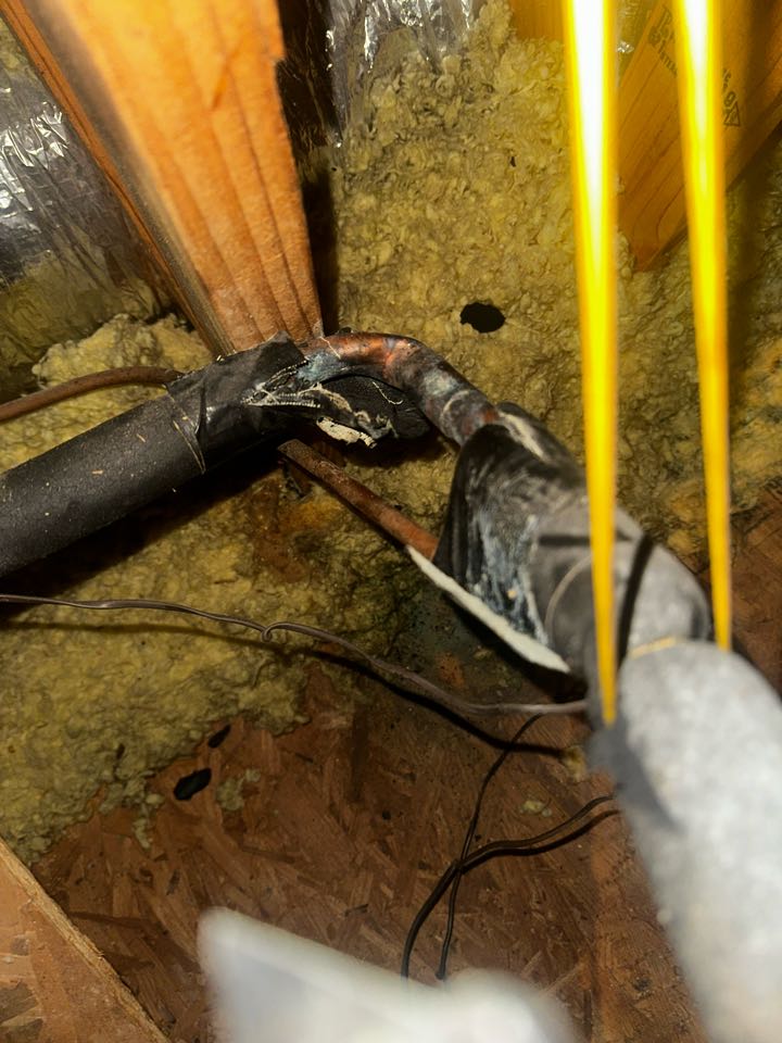 Replaced existing mechanical system. Replaced supply and return plenums. Increased two return ducts. Replaced flue pipe through roof. Replaced thermostat with new Ecobee thermostat. Set gas pressures and tested air conditioner. System is working as needed. Repaired kink in copper refrigerant lines. Thank you for choosing Bartlett Heating and Cooling. 