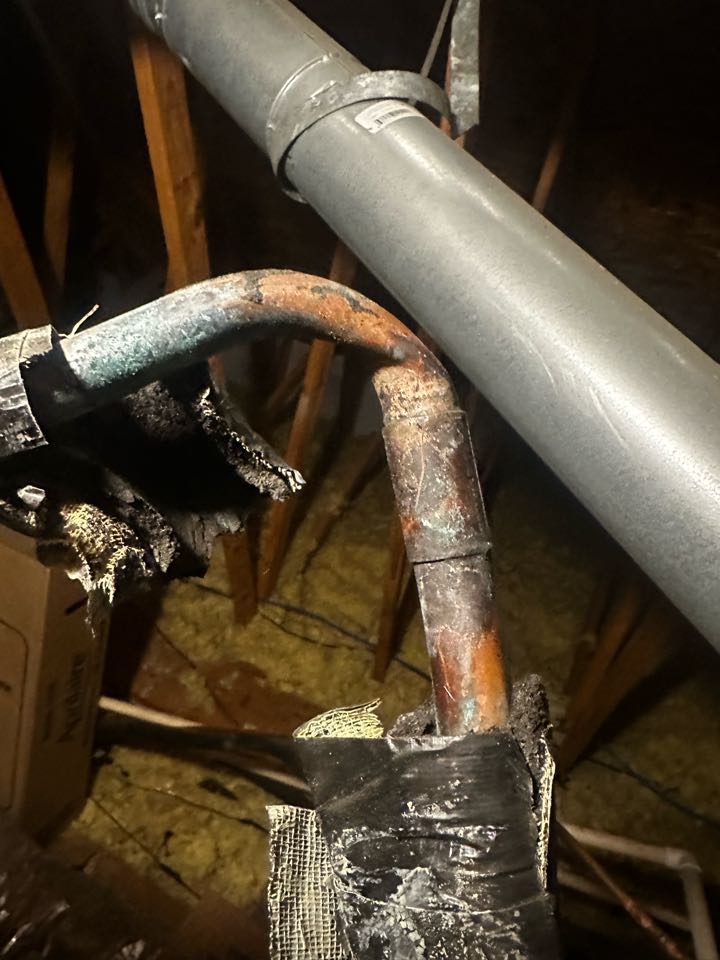 Replaced existing mechanical system. Replaced supply and return plenums. Increased two return ducts. Replaced flue pipe through roof. Replaced thermostat with new Ecobee thermostat. Set gas pressures and tested air conditioner. System is working as needed. Repaired kink in copper refrigerant lines. Thank you for choosing Bartlett Heating and Cooling. 