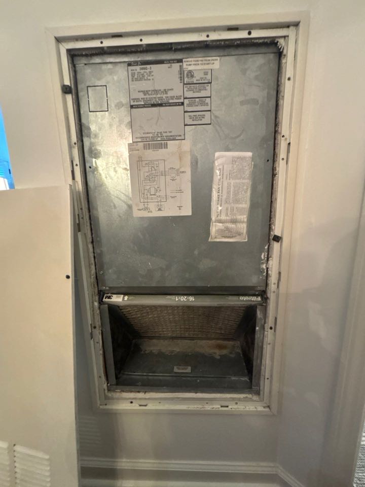 Heating maintenance on 2 Ton water sourced heat air handler. 