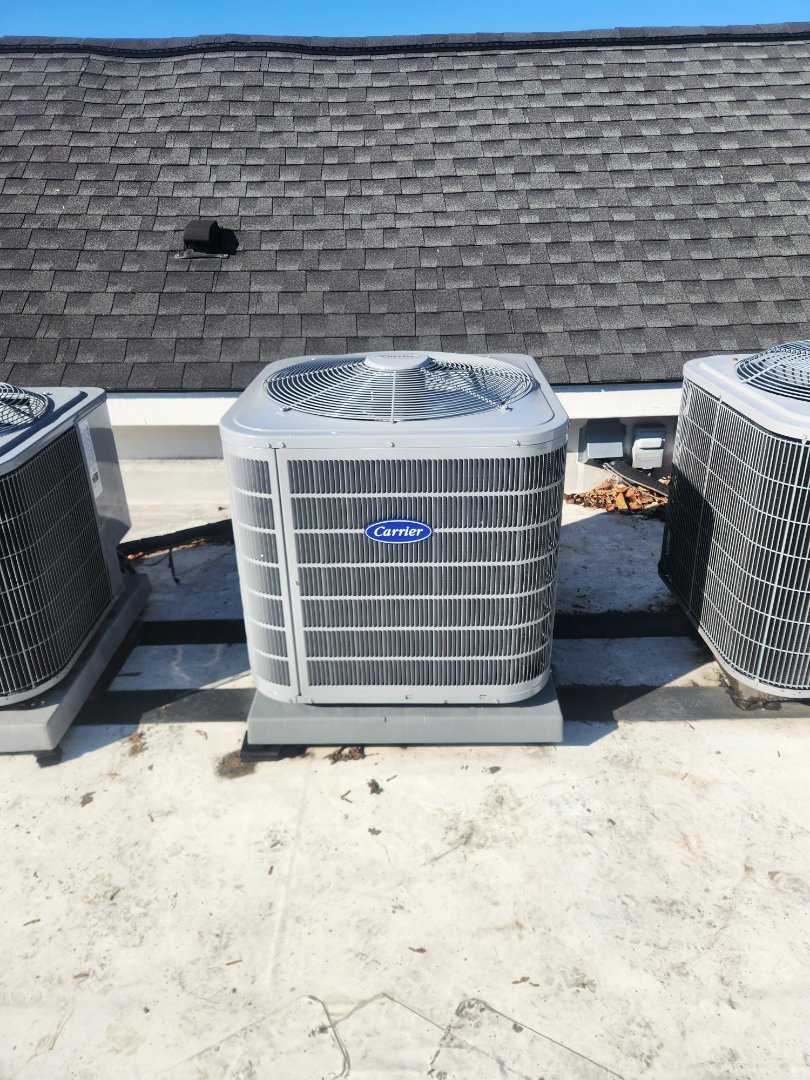 Installed new Carrier High Efficiency Heatpump system 