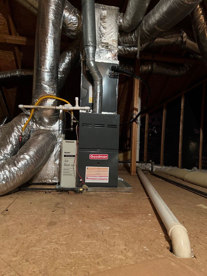 Performed maintenance on Goodman furnace