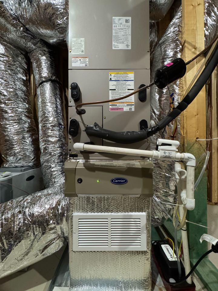 Serviced hvac system 