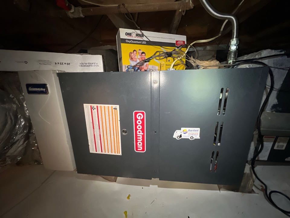Performed maintenance on Goodman furnace