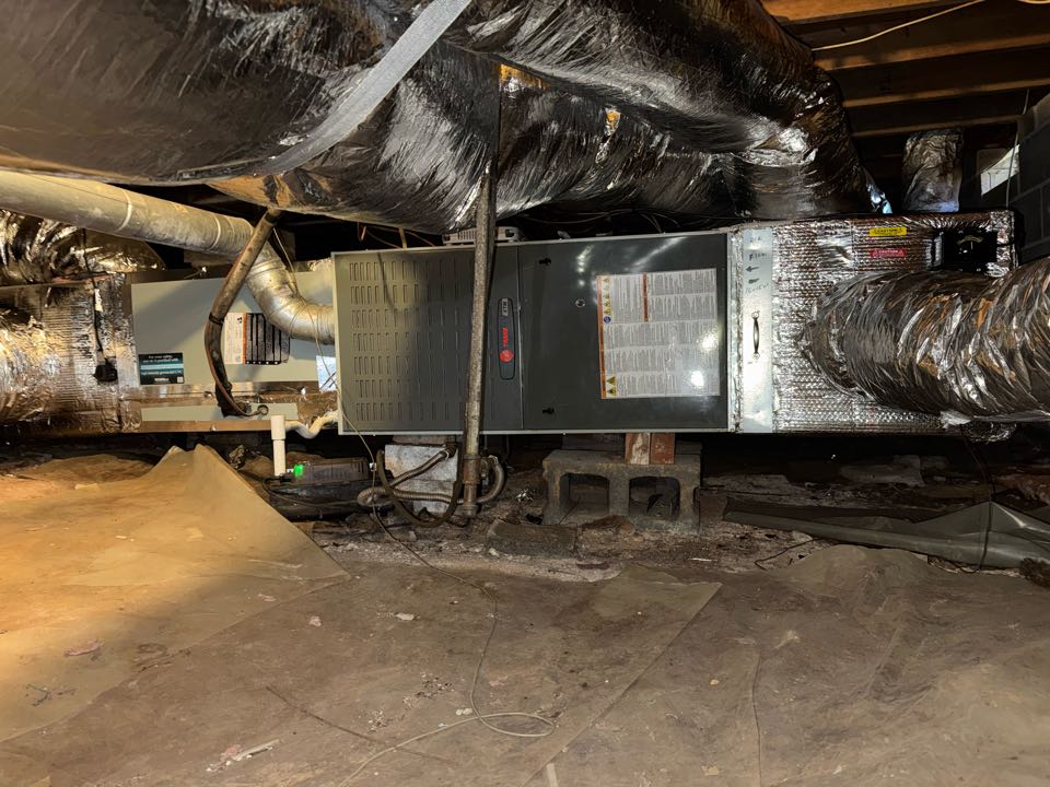 Performed hvac heat maintenance on Trane system 