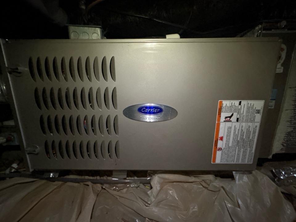 HVAC heating maintenance on Carrier furnace in Smyrna 