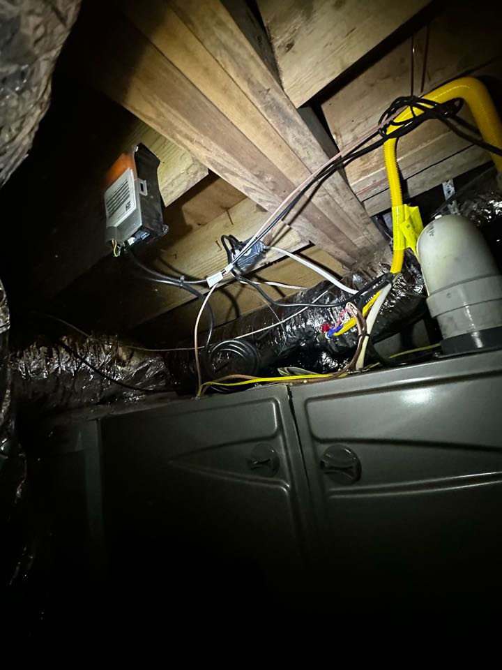 Replaced existing mechanical system. Converted to 90% furnace.  Replaced return and supply plenums. Replaced thermostat. Set gas pressures and tested air conditioner. System is working as needed. Thank you for choosing Bartlett Heating and Cooling. 