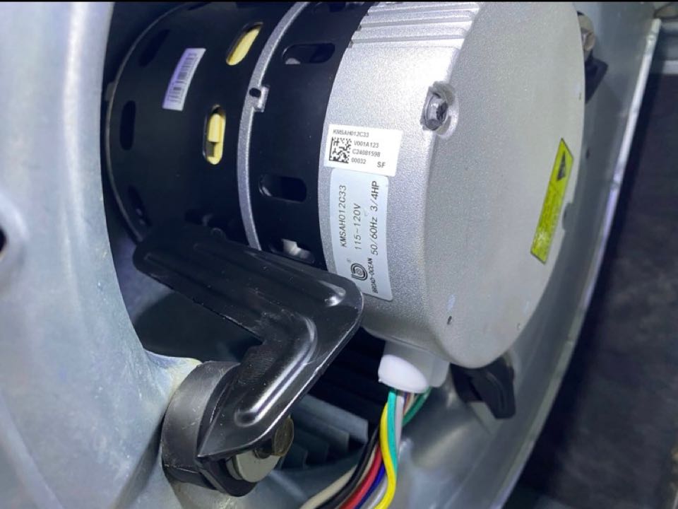 New blower motor and assembly cleaning to restore heat operation.