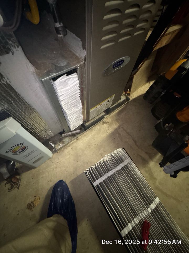 Quarterly filter replacement. 