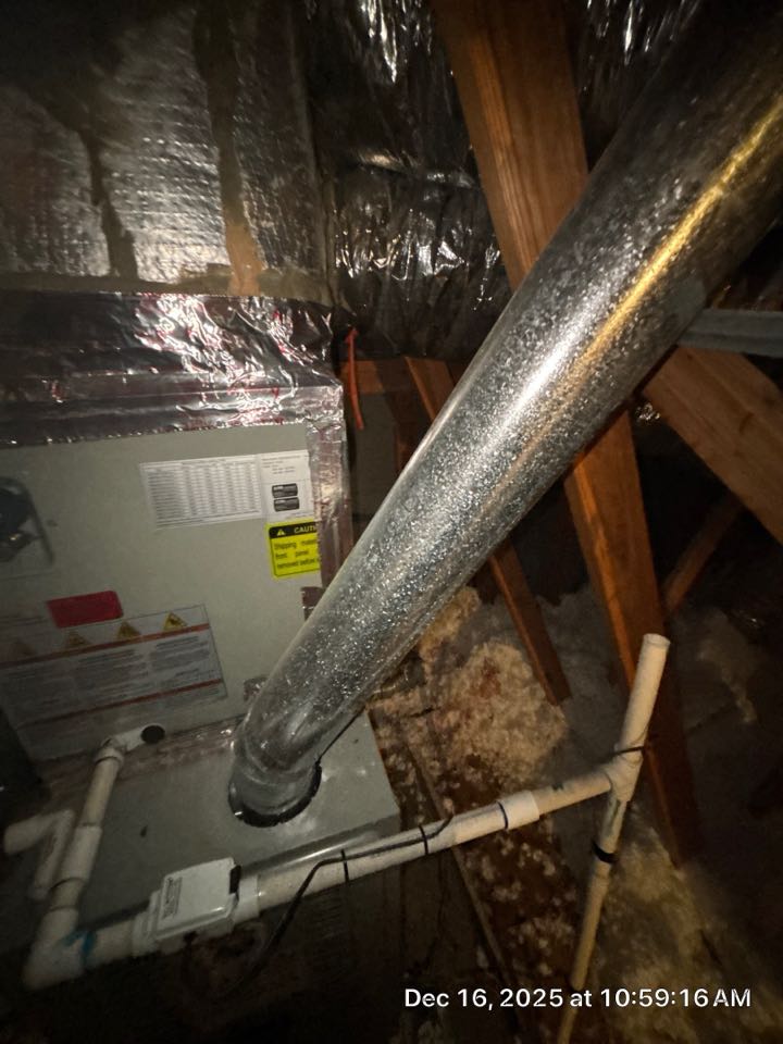 Smyrna, GA - 2 system heating maintenance found where the main level system has single wall flue connections will need to be brought up to code  