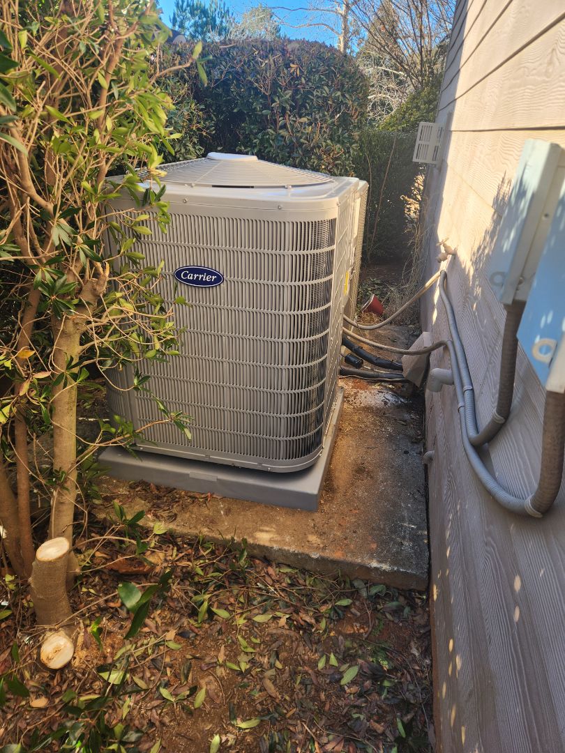 Installed new Carrier High Efficiency 2stage variable speed gas furnace Carrier condenser for main floor and Carrier gas furnace for upstairs 