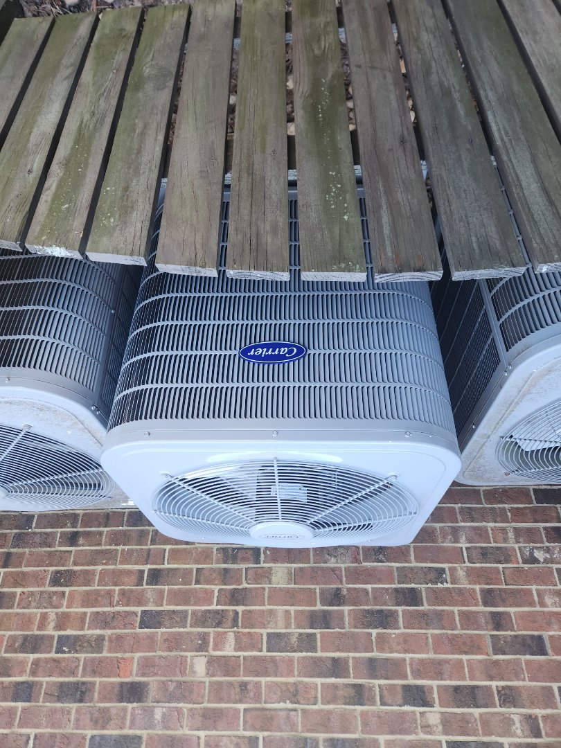 Marietta, GA - Installed new Carrier High Efficiency condenser with Carrier 2stage variable speed gas furnace 