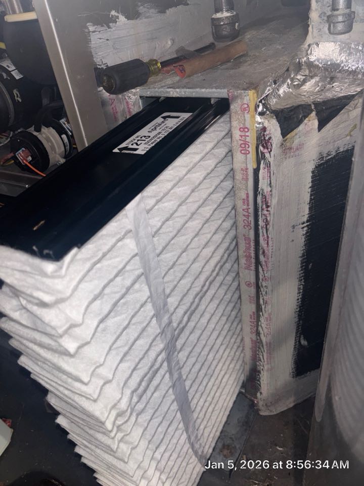 Smyrna, GA - Heating maintenance on 90% efficiency furnace. 