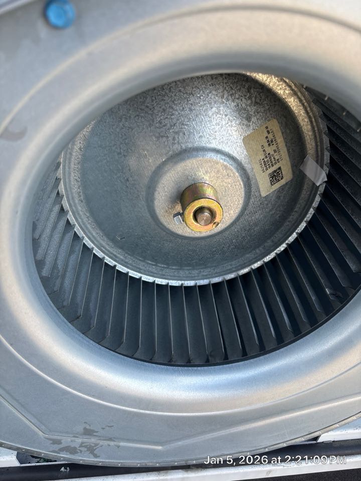Atlanta, GA - 2 system heating maintenance. Found impacted blower wheel on the main/ basement level system. Cleaned onsite once approved. 