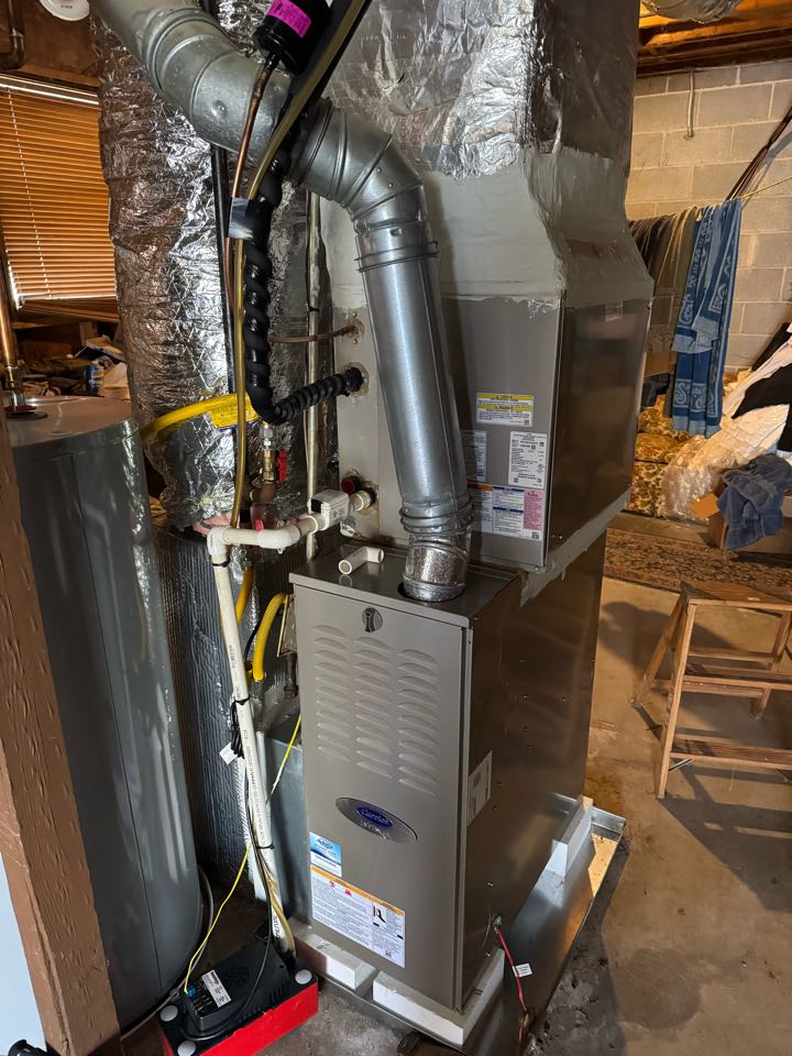 Serviced hvac equipment