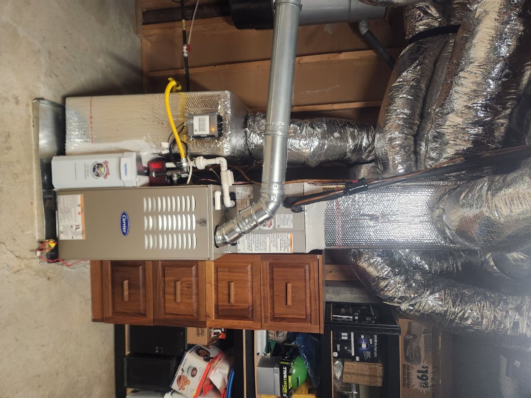 Atlanta, GA - Installed new Carrier High Efficiency 2stage variable speed gas furnace Carrier condenser Ecobee Wifi Thermostat and Aprilaire media filter 