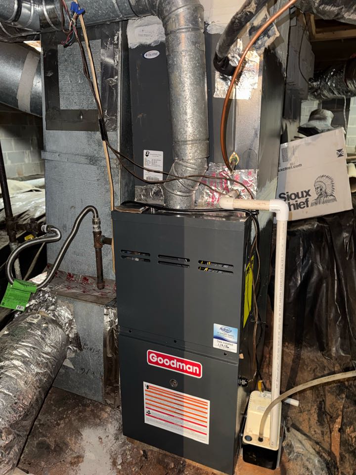 Serviced hvac equipment