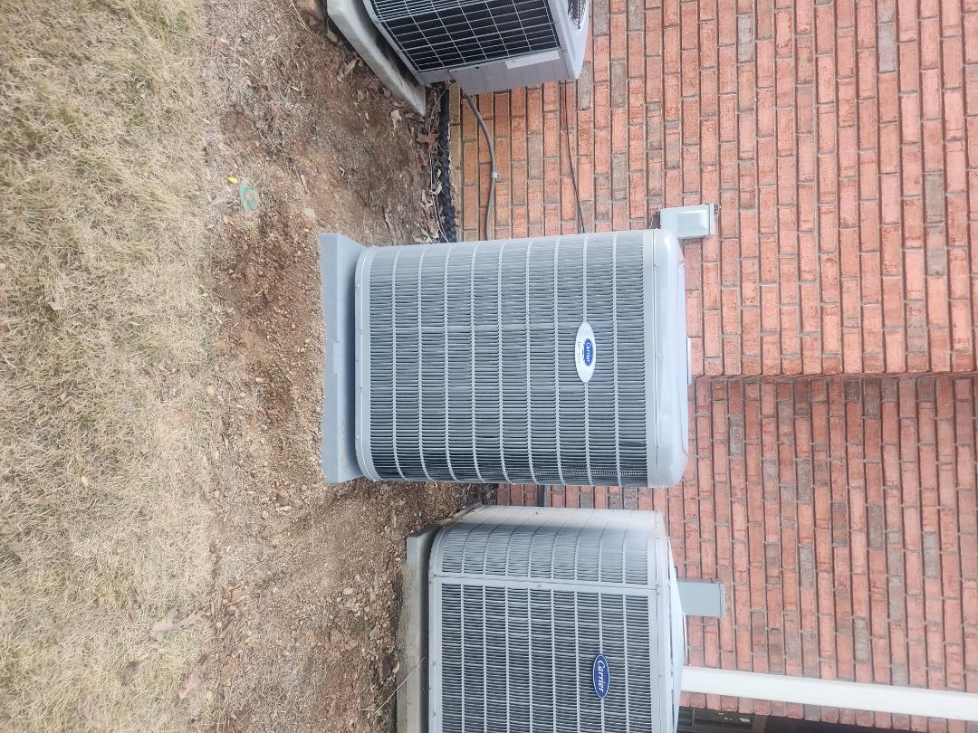 Smyrna, GA - Installed new Carrier High Efficiency Greenspeed condenser Infinity 2stage variable speed gas furnace Carrier Infinity Mytouch WIFI Thermostat and smart sensors and Aprilaire media filter 