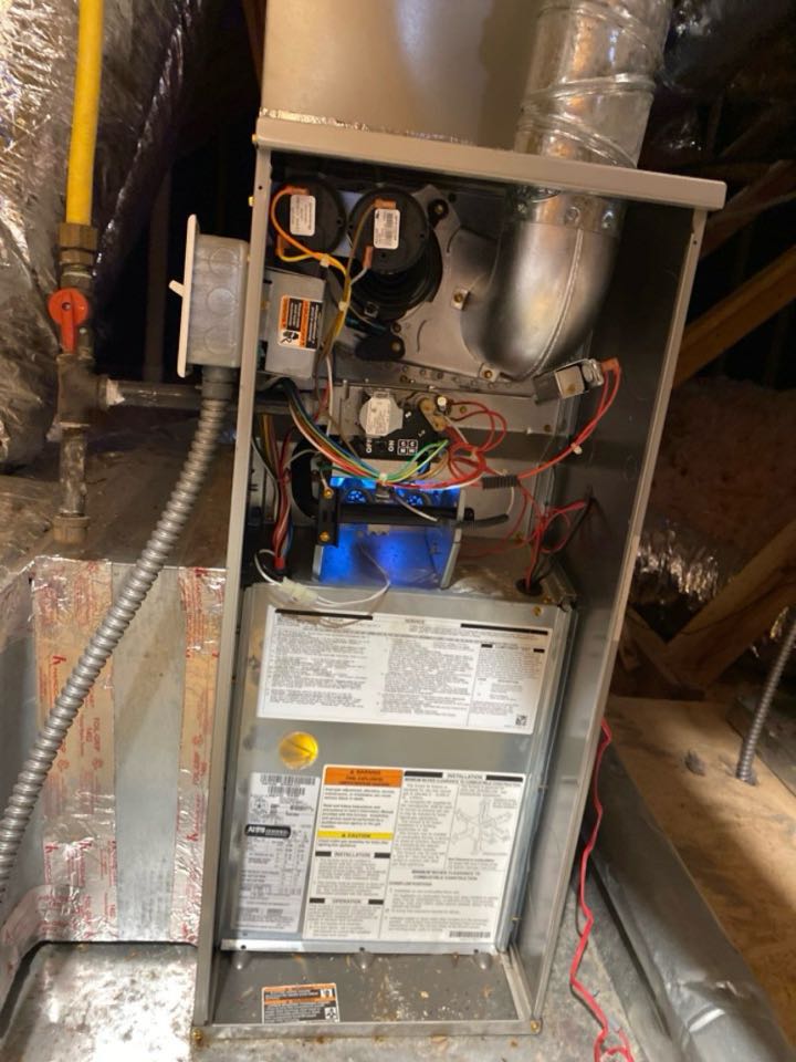 Carrier gas furnace heat maintenance with media filter replacement, blower cleaning and ionizer air purifier recommended.