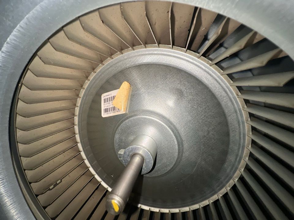 Inspecting blower wheel