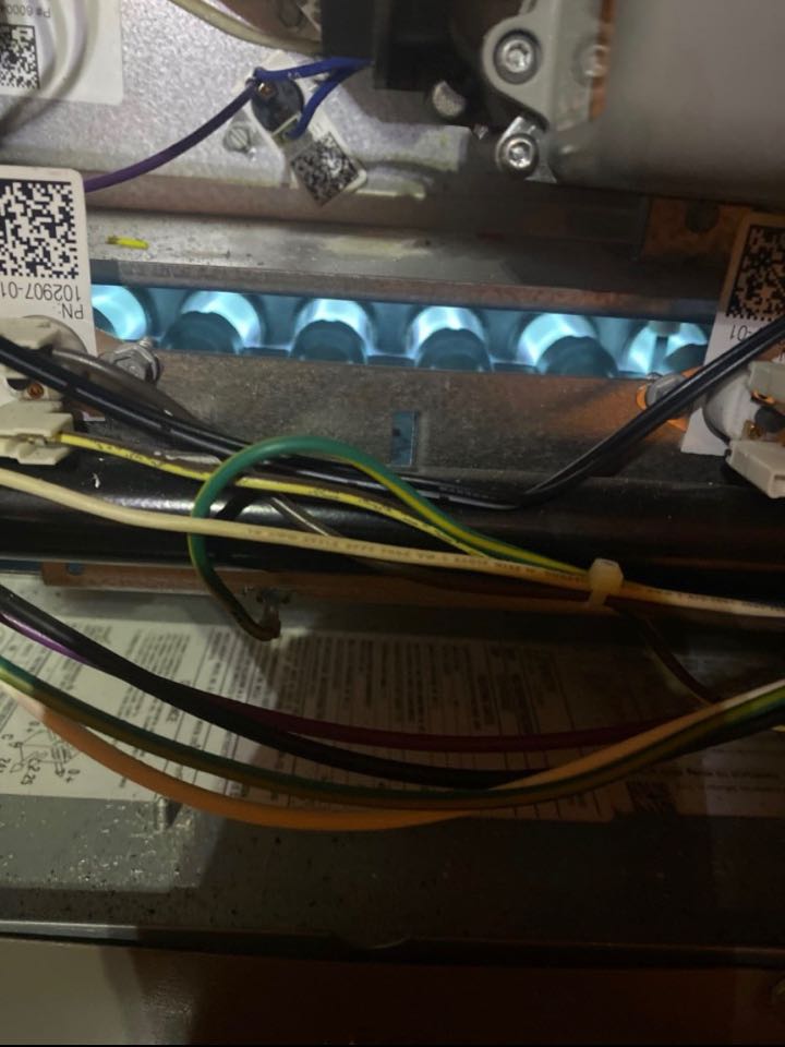 Gas furnace heat maintenance with filter replacement and components checked.