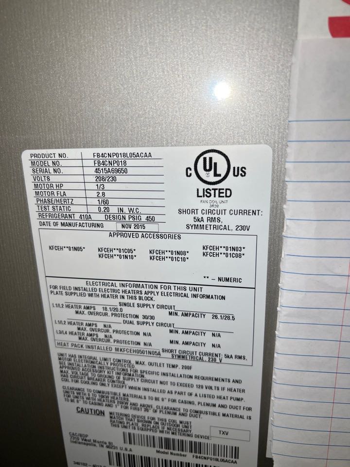 Inspecting carrier air handler