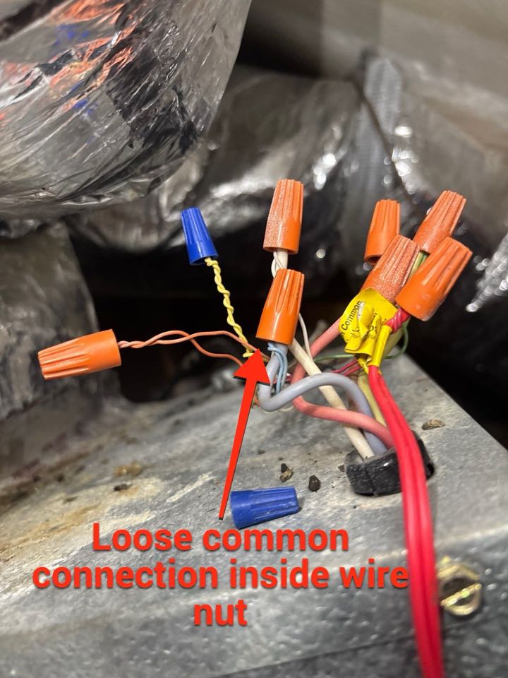 HVAC wire repair ⚡️