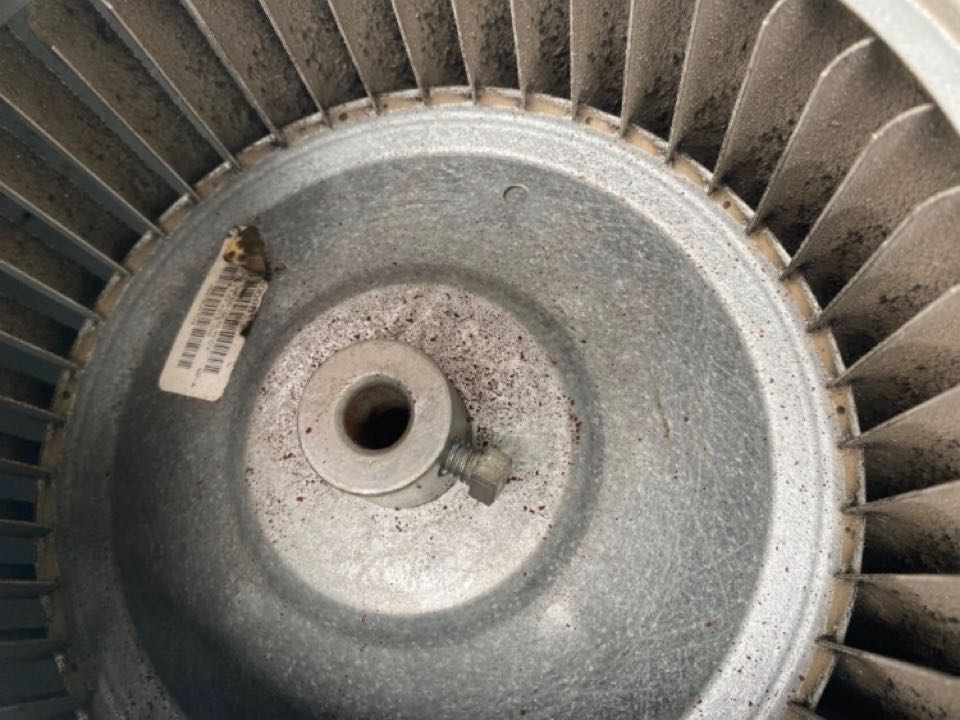 Powder Springs, GA - Air handler blower assembly cleaning, new blower motor with capacitor, evaporator coil cleaning, and a new thermostat installed.