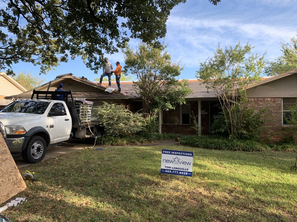 Euless, TX - Replacing our customer’s roof. Upgrading them to 30 year architectural shingles from 3 Tab. Also upgrading them to synthetic felt underlayment, ice and water in their valleys, increasing ventilation by 33%, and correcting HVAC & hot water heater ventilation install by previous roofing company. Euless, TX - Replacing our customer’s roof. Upgrading them to 30 year architectural shingles from 3 Tab. Also upgrading them to synthetic felt underlayment, ice and water in their valleys, increasing ventilation by 33%, and correcting HVAC & hot water heater ventilation install by previous roofing company.