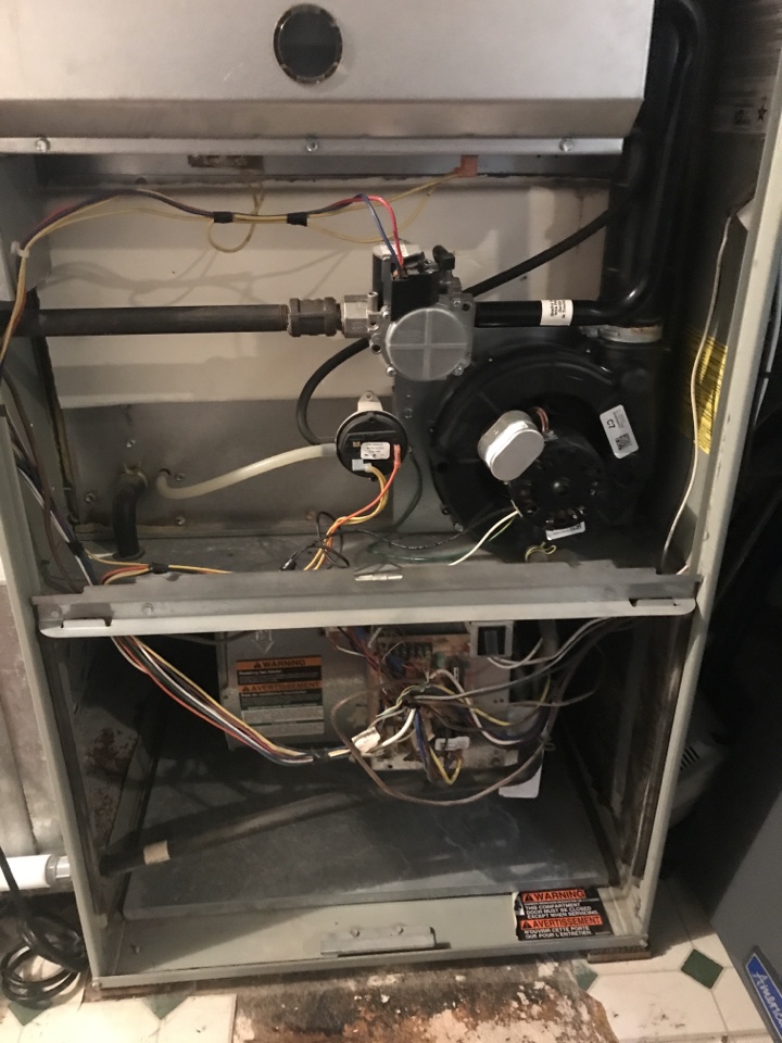 Maintenance on 2 American standard gas furnace 