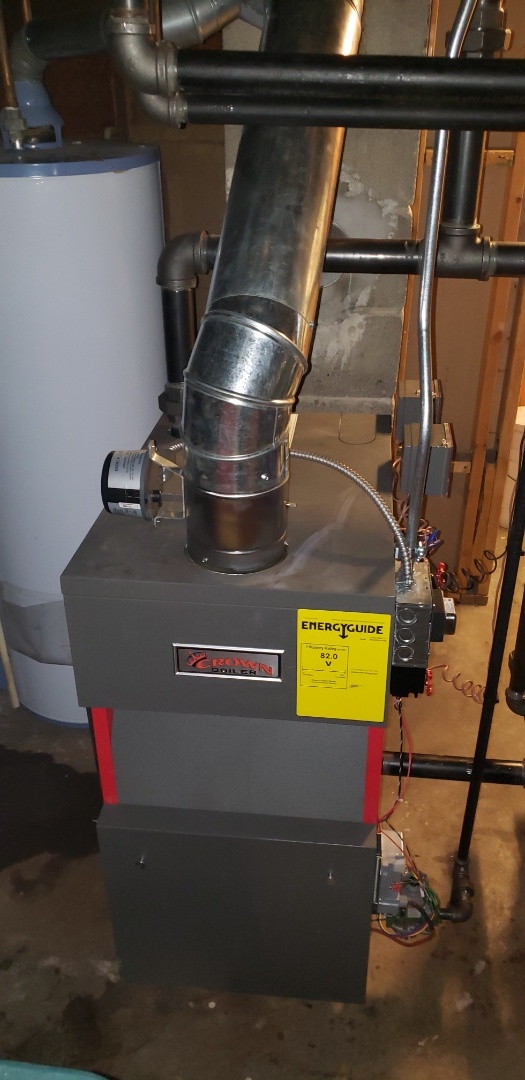 Steam boiler installation 