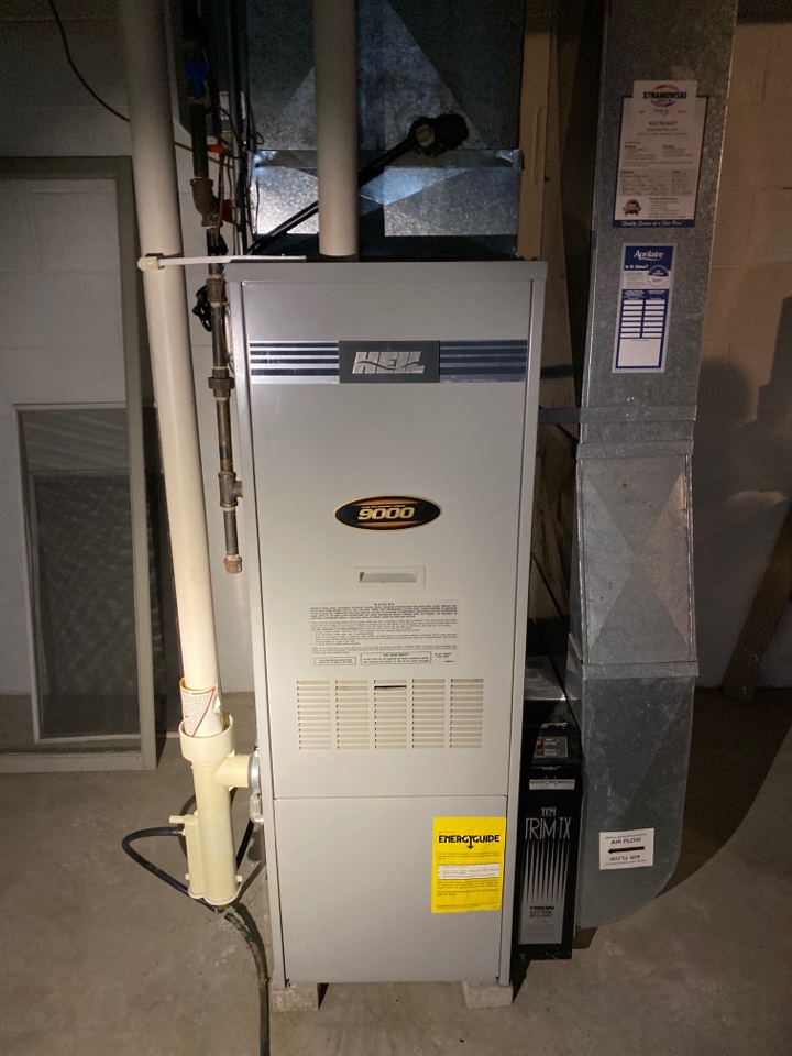 Fixed a vibrational noise coming from the furnace for a new advantage plus customer!
