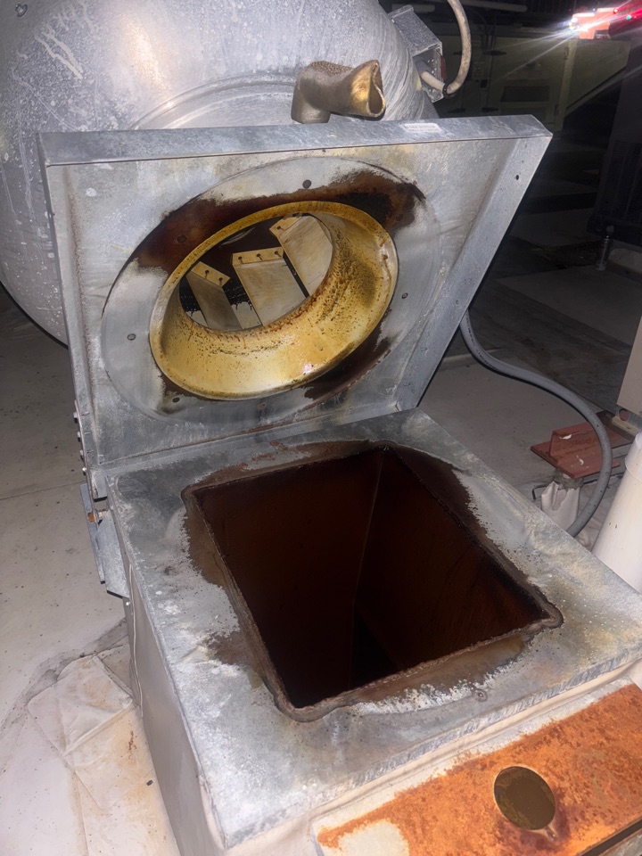 Before pictures of a exhaust fan clean 