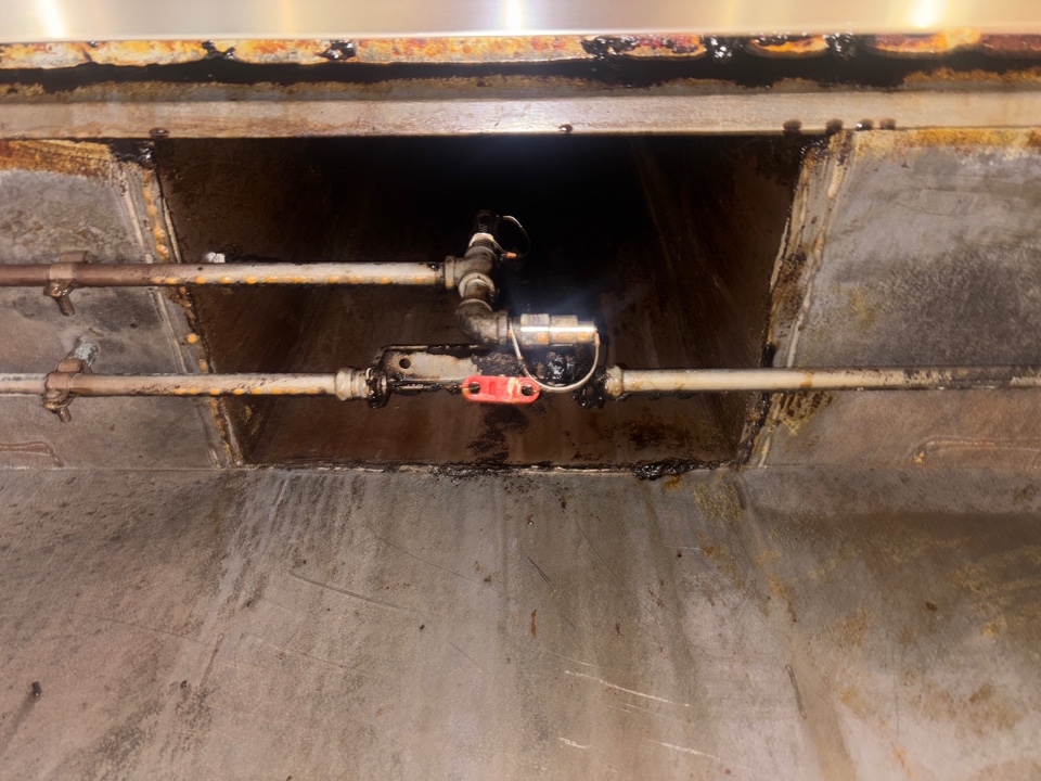 After picture of a hood exhaust duct work 