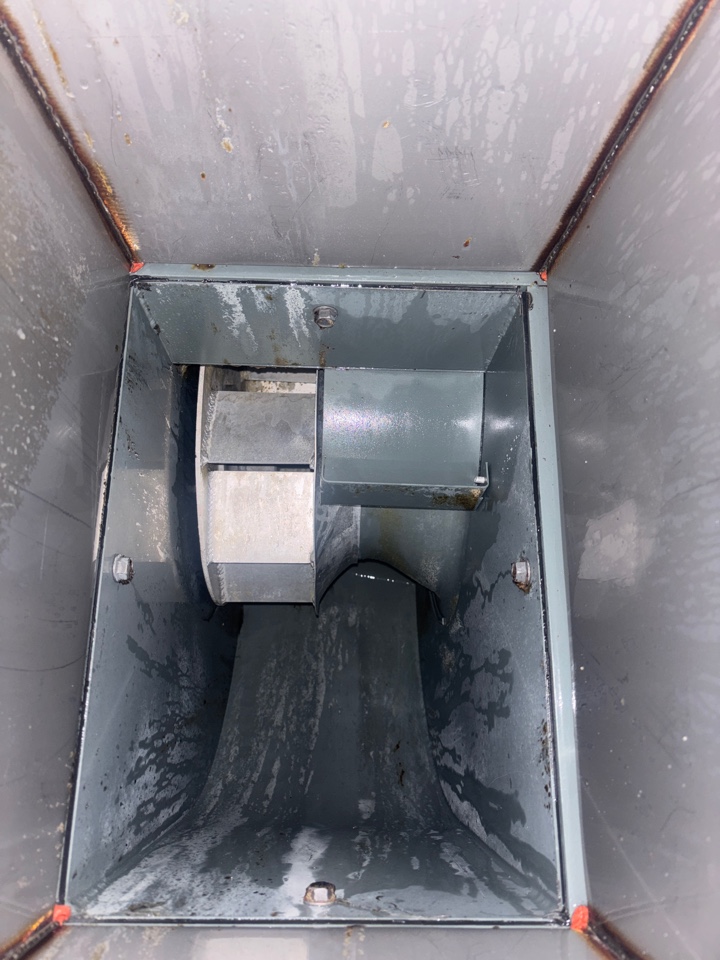 After pictures of a exhaust utility fan 