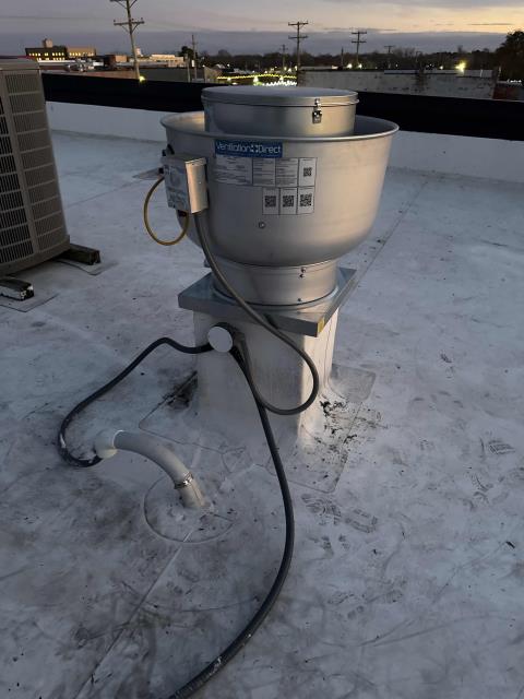 We assessed the non-functional exhaust fan, removed the old unit, and installed a new, efficient fan to ensure proper ventilation and safety.