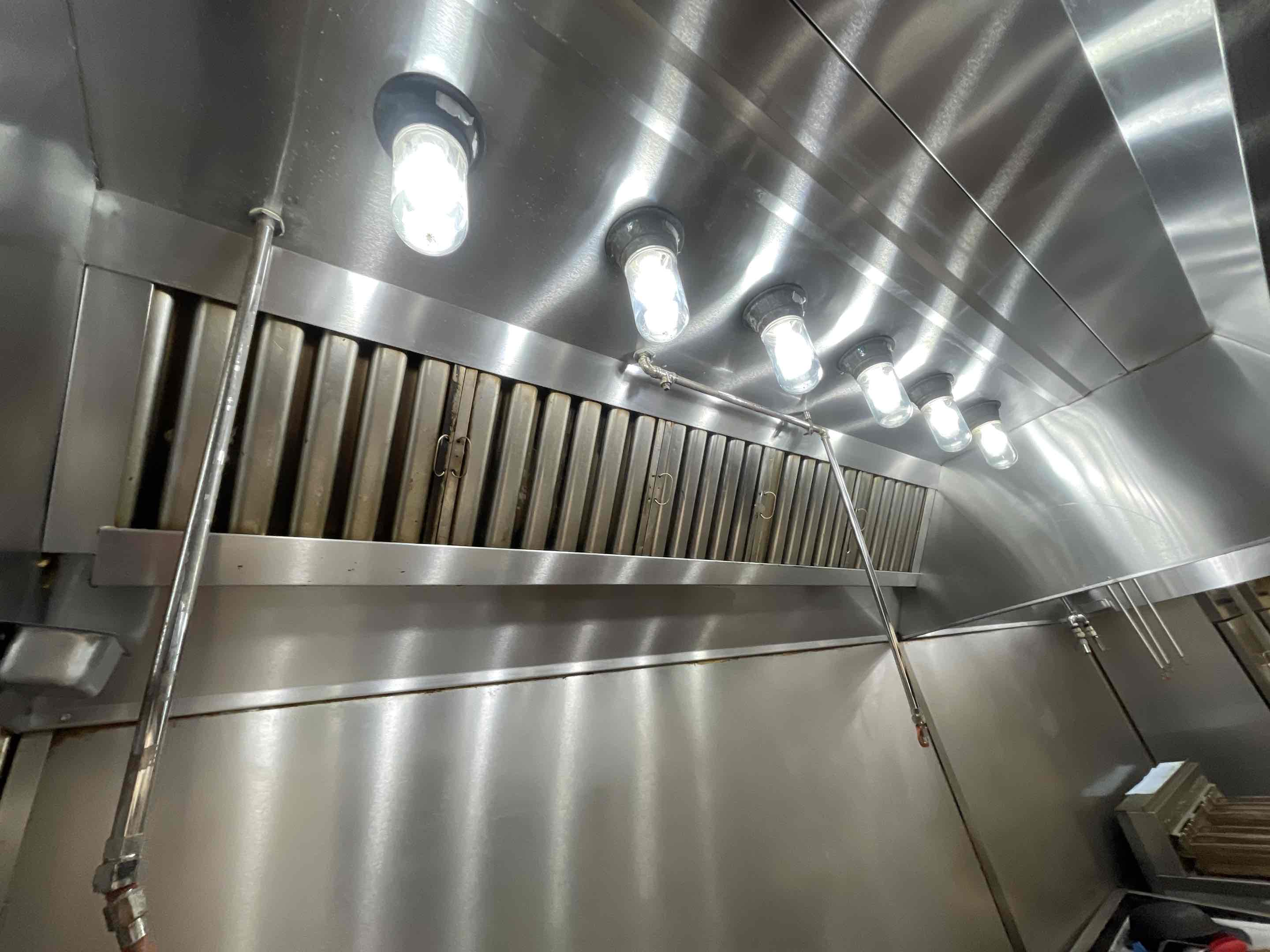 Recently, I meticulously cleaned the commercial kitchen hood system. This involved removing accumulated grease and debris from the hood filters and ductwork. I used specialized cleaning agents and tools to ensure all contaminants were effectively eliminated. The hood's ventilation system was inspected for any blockages or damage, and necessary adjustments were made to optimize airflow. Additionally, I cleaned the exterior and interior surfaces of the hood to maintain a hygienic environment. The final step included testing the hood's operation to confirm it was functioning correctly and efficiently. This thorough cleaning process helps maintain a safe and compliant kitchen environment.