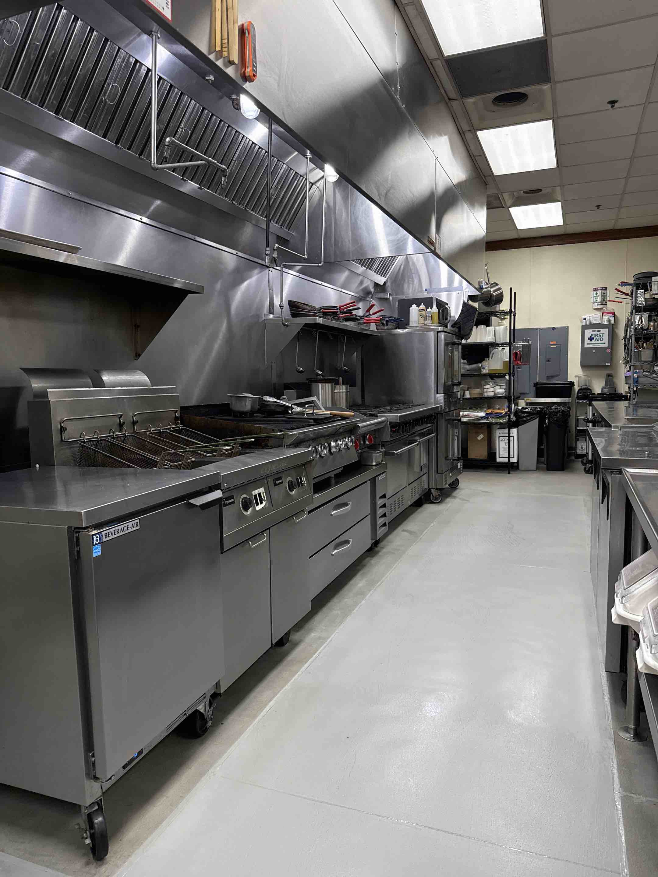 A thorough kitchen hood cleaning was performed, starting with a detailed inspection to identify areas with heavy grease buildup. Specialized cleaning agents were applied to dissolve and loosen accumulated grease. The hood's internal components, including baffles and filters, were carefully disassembled and cleaned. High-efficiency vacuuming ensured all loosened particles were removed. The exterior of the hood was wiped down, and all cleaned parts were reassembled. Post-cleaning, a final inspection confirmed the hood's optimal performance and cleanliness. This meticulous process not only improved kitchen ventilation but also enhanced fire safety by reducing the risk of grease fires.