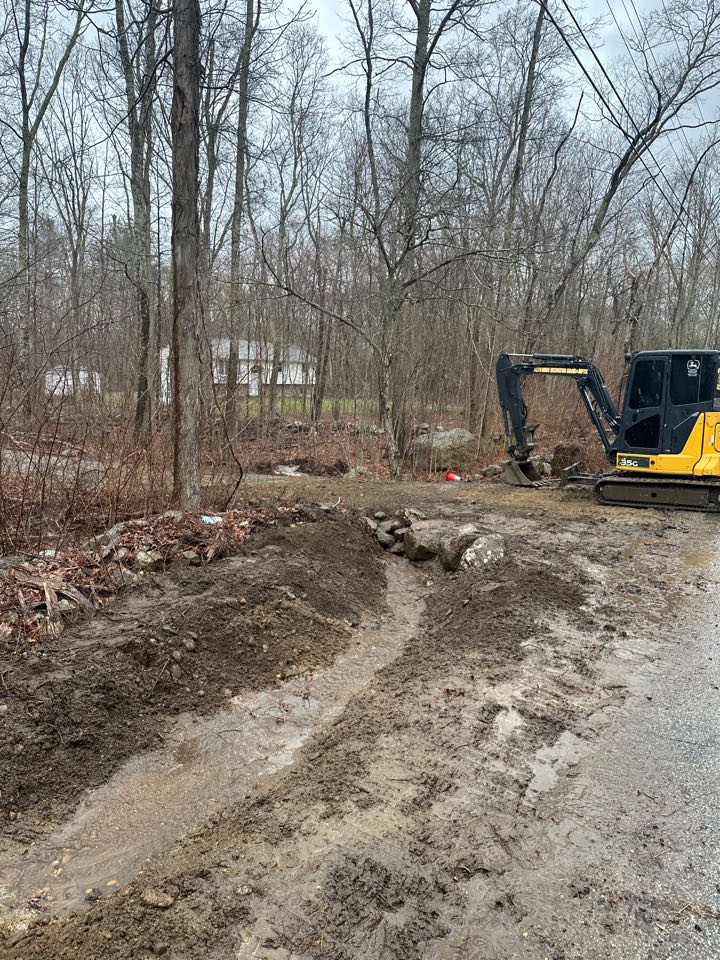 Just in time for the crazy rain we’re about to get we got a culvert installed for a customer that was having a washed out driveway Just in time for the crazy rain we’re about to get we got a culvert installed for a customer that was having a washed out driveway