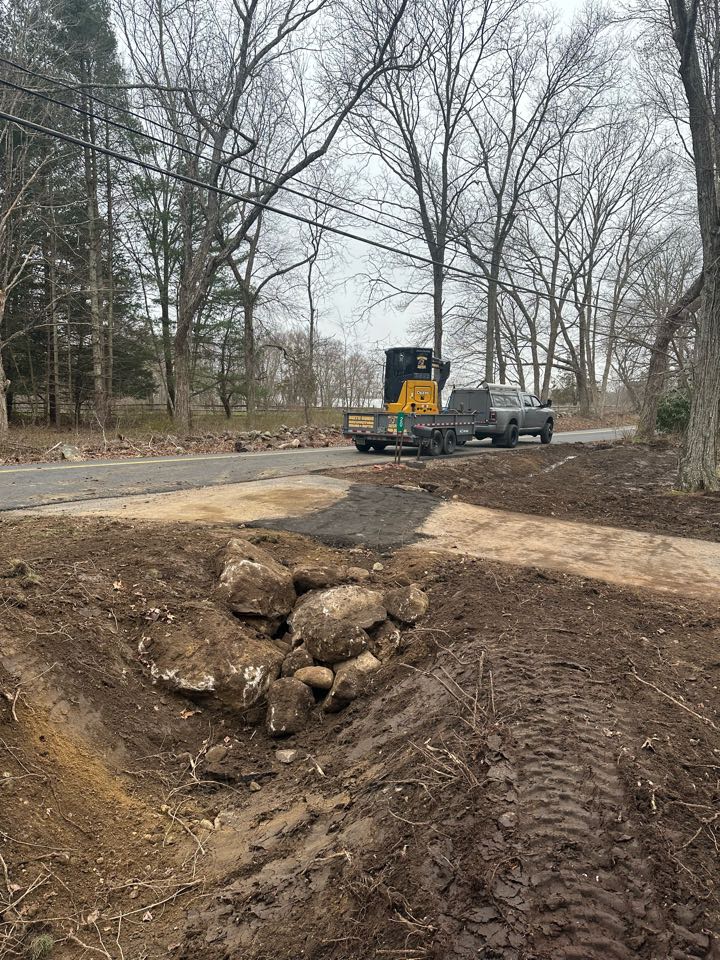 Another drainage culvert across this driveway to keep water from running down the driveway 
