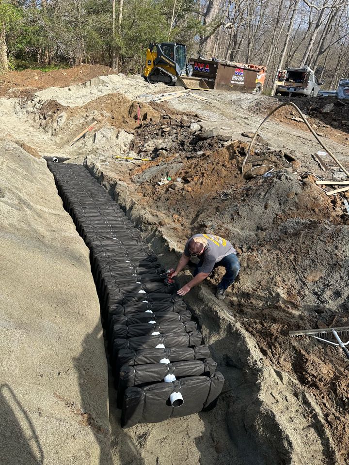 Full septic system install in East Haddam for a new home! Full septic system install in East Haddam for a new home!