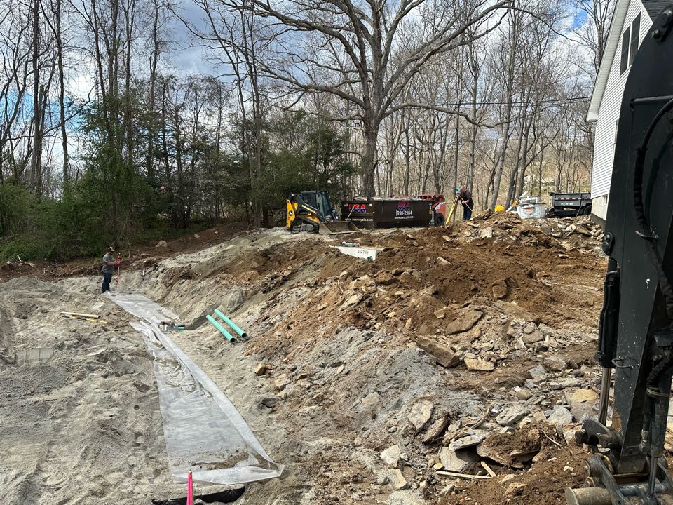Full septic system install in East Haddam for a new home! Full septic system install in East Haddam for a new home!