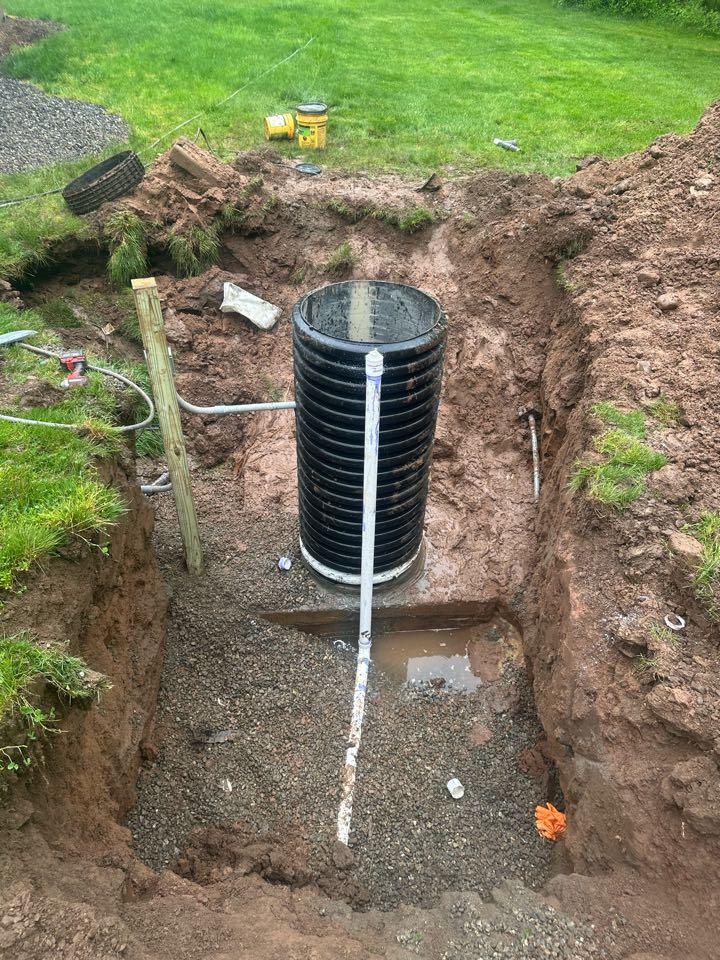Replacement discharge pipe and new riser installed for this sewage ejection pump!